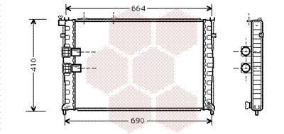 VAN WEZEL Radiators, Motora dzesēšanas sistēma 09002132